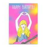 Deli Cards Postkarte "Happy Birth-Tay" | Ausgefallene Karte zum Geburtstag