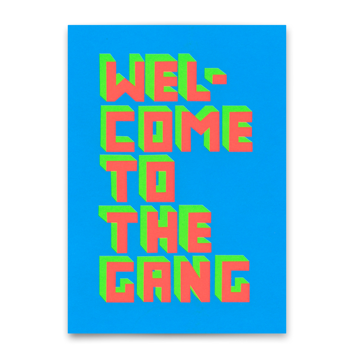 Deli Cards Postkarte "Welcome to the gang" | Lustige Karte zur Geburt