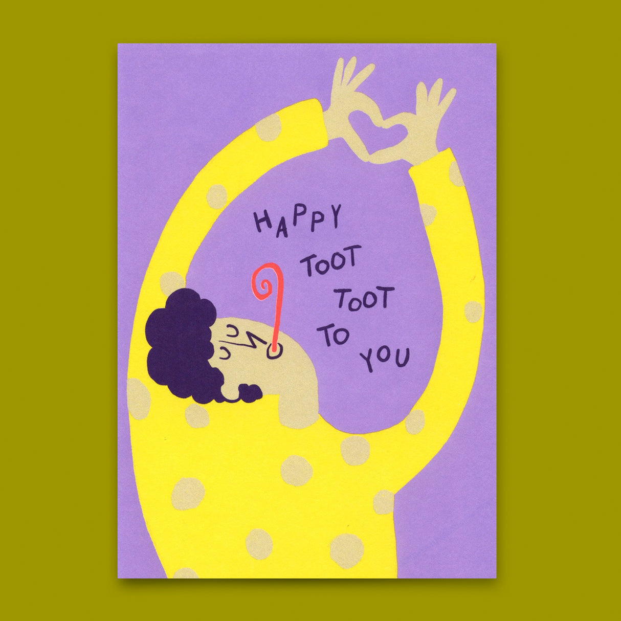 Deli Cards Postkarte "Toot Toot" | Lustige Karte zum Geburtstag