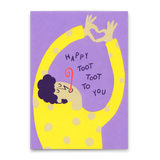 Deli Cards Postkarte "Toot Toot" | Lustige Karte zum Geburtstag