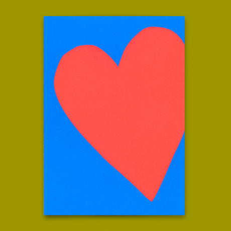 Deli Cards Postkarte "Neon Heart 3" | Schöne Karte für Verliebte
