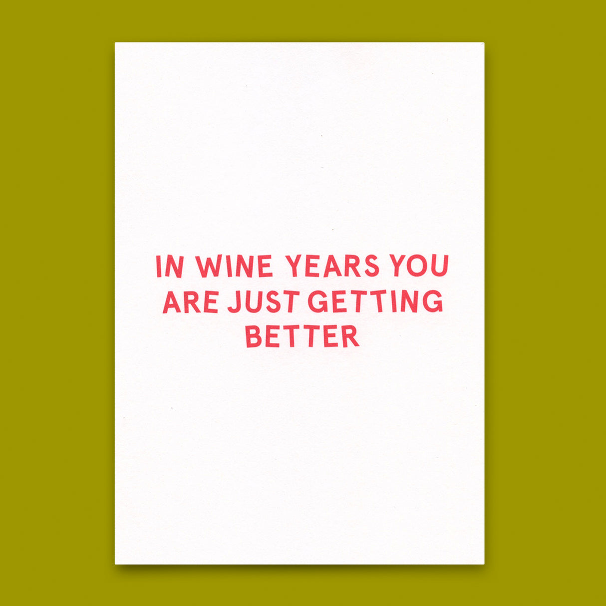 Deli Cards Postkarte "In wine years..." | Lustige Karte zum Geburtstag