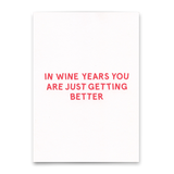 Deli Cards Postkarte "In wine years..." | Lustige Karte zum Geburtstag
