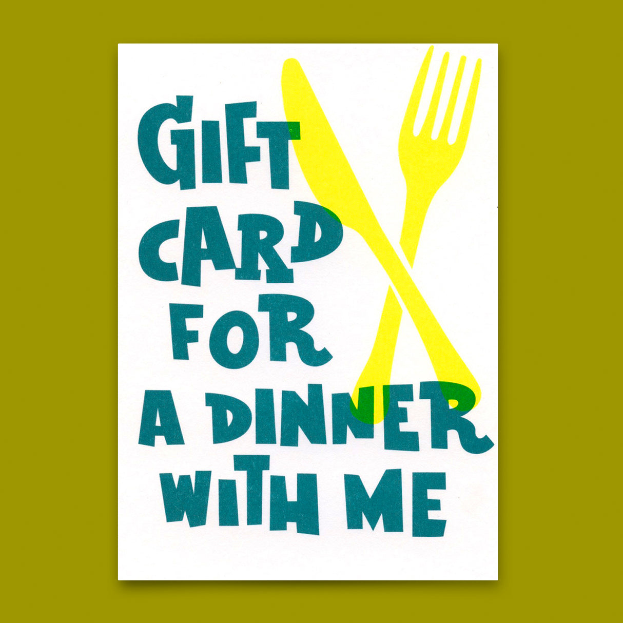 Deli Cards Postkarte "Dinner" | Schöne Gutschein-Karte mit Spruch für jeden Anlass