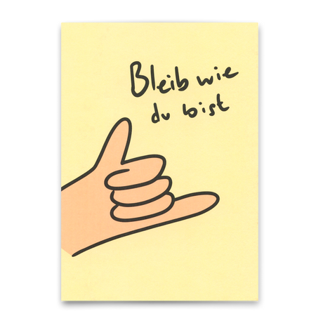 Deli Cards Postkarte "Bleib wie du bist" | Besondere Karte zum Geburtstag
