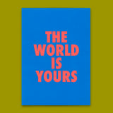 Deli Cards Postkarte "The world is yours" | Besondere Karte für jeden Anlass