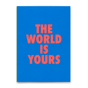 Deli Cards Postkarte "The world is yours" | Besondere Karte für jeden Anlass