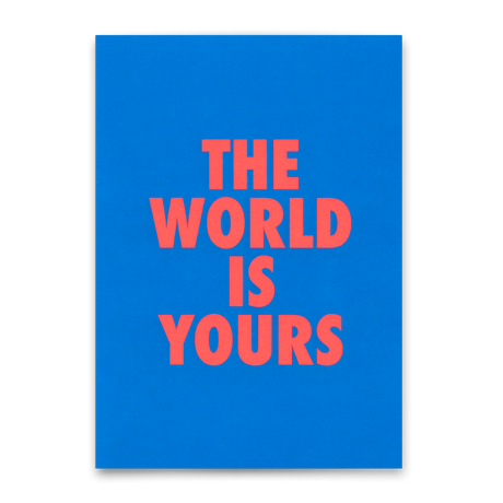 Deli Cards Postkarte "The world is yours" | Besondere Karte für jeden Anlass
