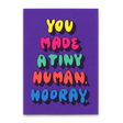 Deli Cards Postkarte "You made a tiny human" | Besondere Karte zur Geburt