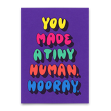 Deli Cards Postkarte "You made a tiny human" | Besondere Karte zur Geburt