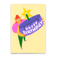 Deli Cards Postkarte "Happy Birthday Cake" | Schöne Karte zum Geburtstag