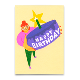 Deli Cards Postkarte "Happy Birthday Cake" | Schöne Karte zum Geburtstag