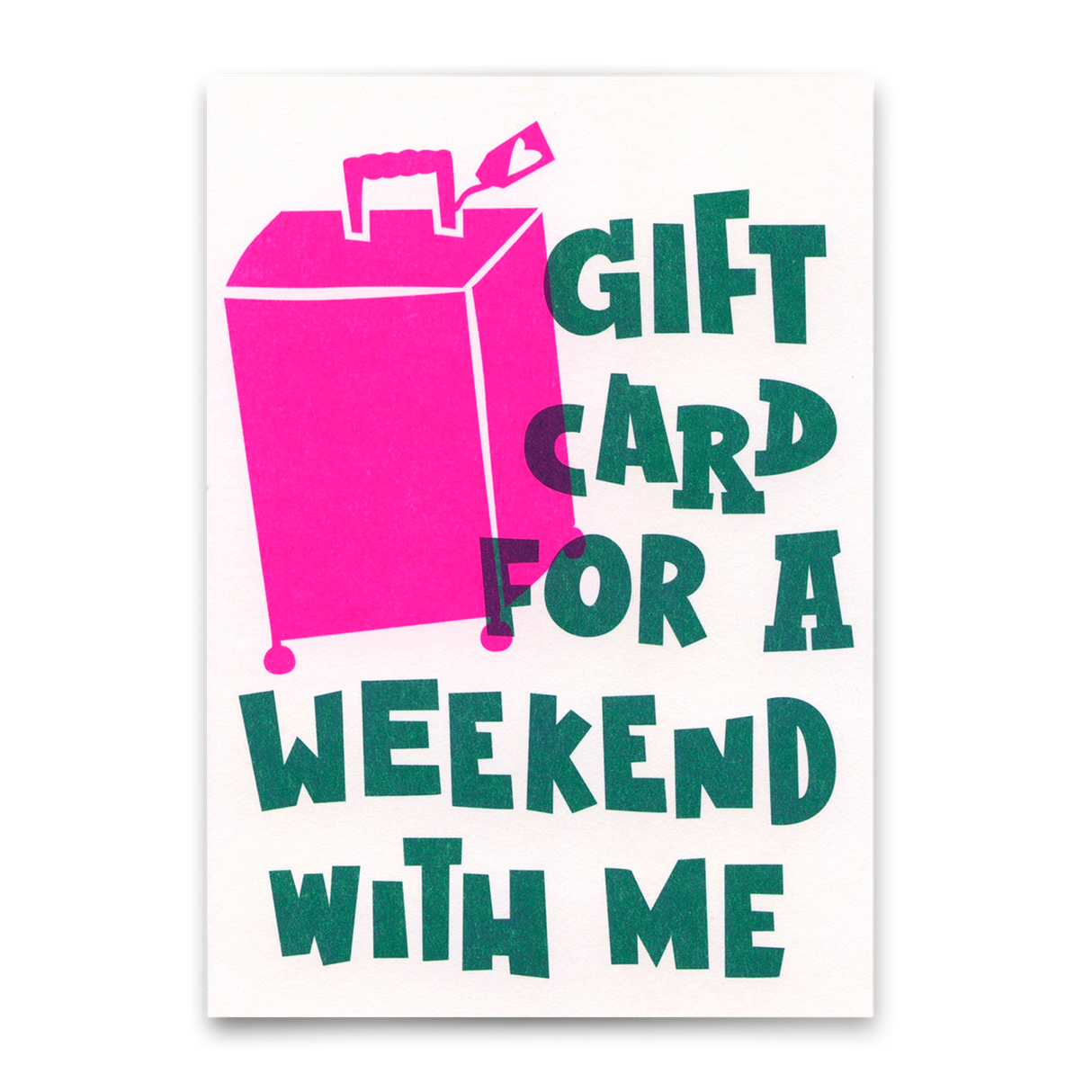 Deli Cards Postkarte "Weekend" | Schöne Gutschein-Karte mit Spruch für jeden Anlass