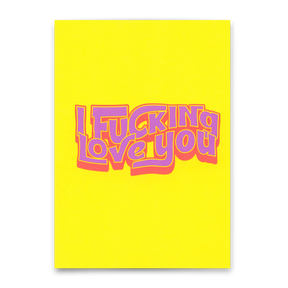Deli Cards Postkarte "I fucking love you" | Besondere Karte für Verliebte