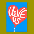 Deli Cards Postkarte "I love us" | Lustige Karte für Verliebte