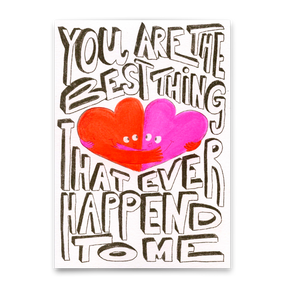 Deli Cards Postkarte "You are the best thing" | Schöne Karte für Verliebte