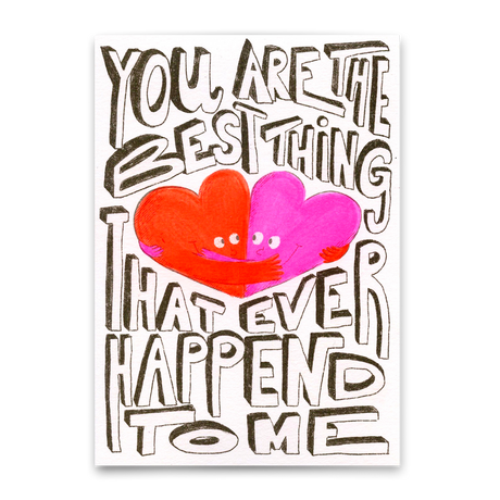 Deli Cards Postkarte "You are the best thing" | Schöne Karte für Verliebte