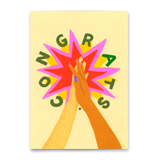 Deli Cards Postkarte "Congrats Clap" | Coole Karte für jeden Anlass