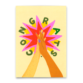 Deli Cards Postkarte "Congrats Clap" | Coole Karte für jeden Anlass