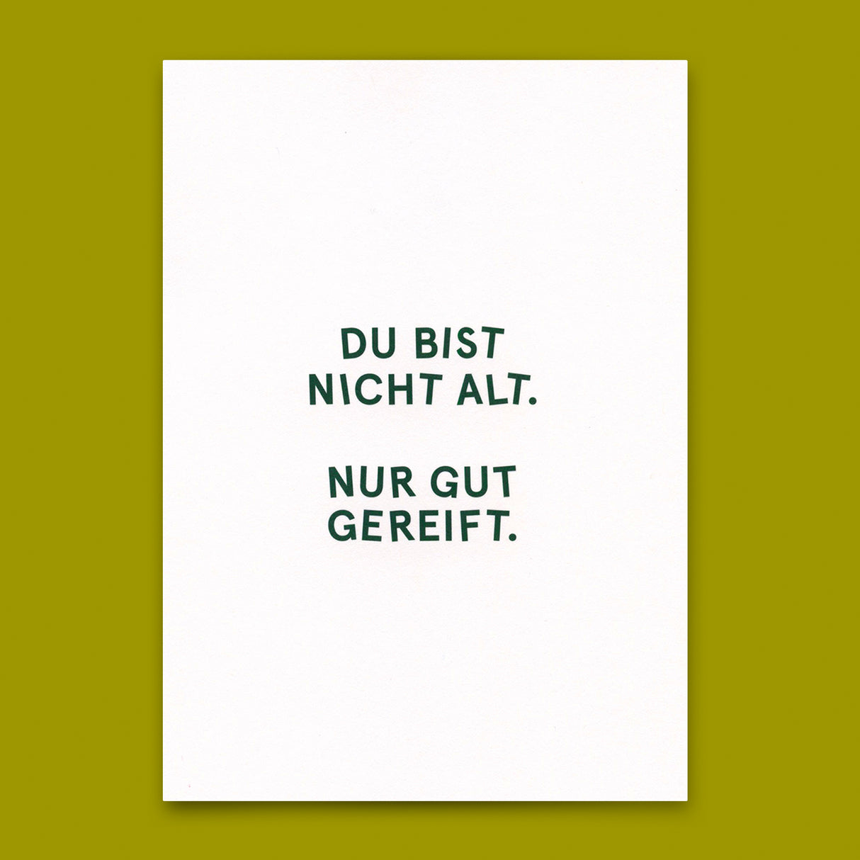 Deli Cards Postkarte "Nur gut gereift." | Lustige Karte zum Geburtstag