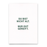 Deli Cards Postkarte "Nur gut gereift." | Lustige Karte zum Geburtstag