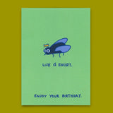 Deli Cards Postkarte "Life is short" | Lustige Karte zum Geburtstag