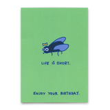 Deli Cards Postkarte "Life is short" | Lustige Karte zum Geburtstag