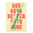 Deli Cards Postkarte "Age gets better with wine" | Lustige Karte zum Geburtstag