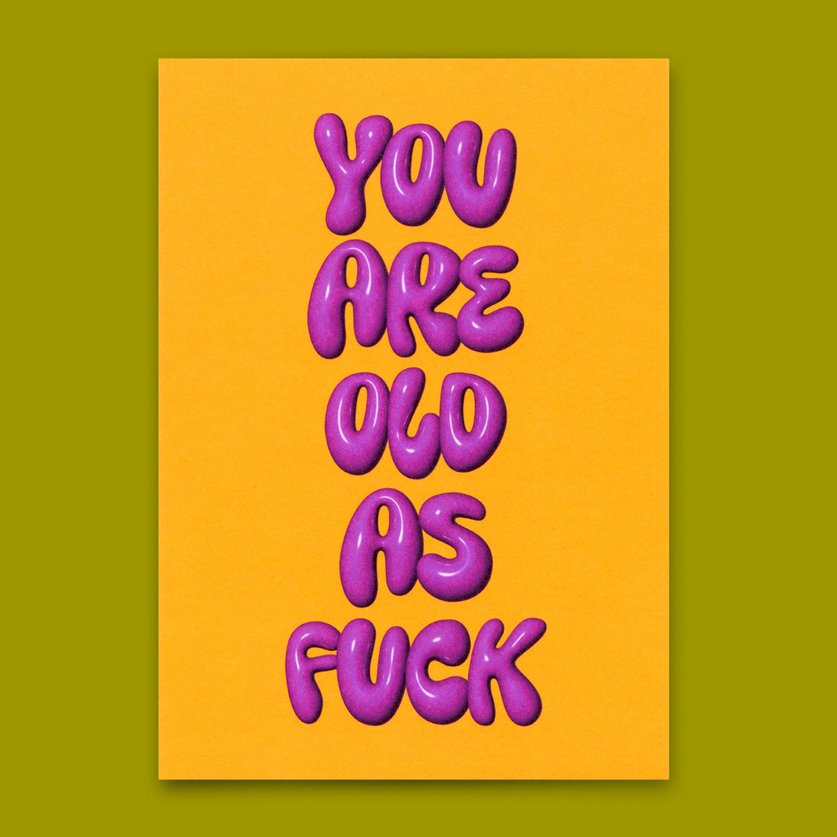 Deli Cards Postkarte "You are old as fuck" | Lustige Karte zum Geburtstag