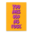 Deli Cards Postkarte "You are old as fuck" | Lustige Karte zum Geburtstag