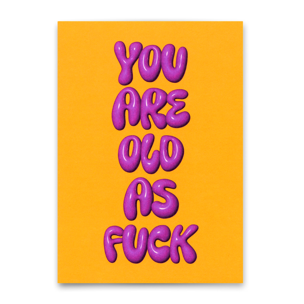Deli Cards Postkarte "You are old as fuck" | Lustige Karte zum Geburtstag