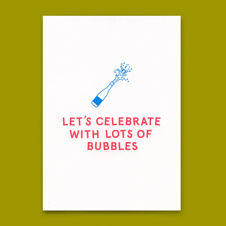 Deli Cards Postkarte "Bubbles" | Besondere Karte für jeden Anlass