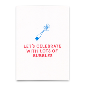 Deli Cards Postkarte "Bubbles" | Besondere Karte für jeden Anlass