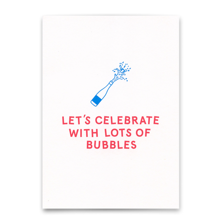 Deli Cards Postkarte "Bubbles" | Besondere Karte für jeden Anlass