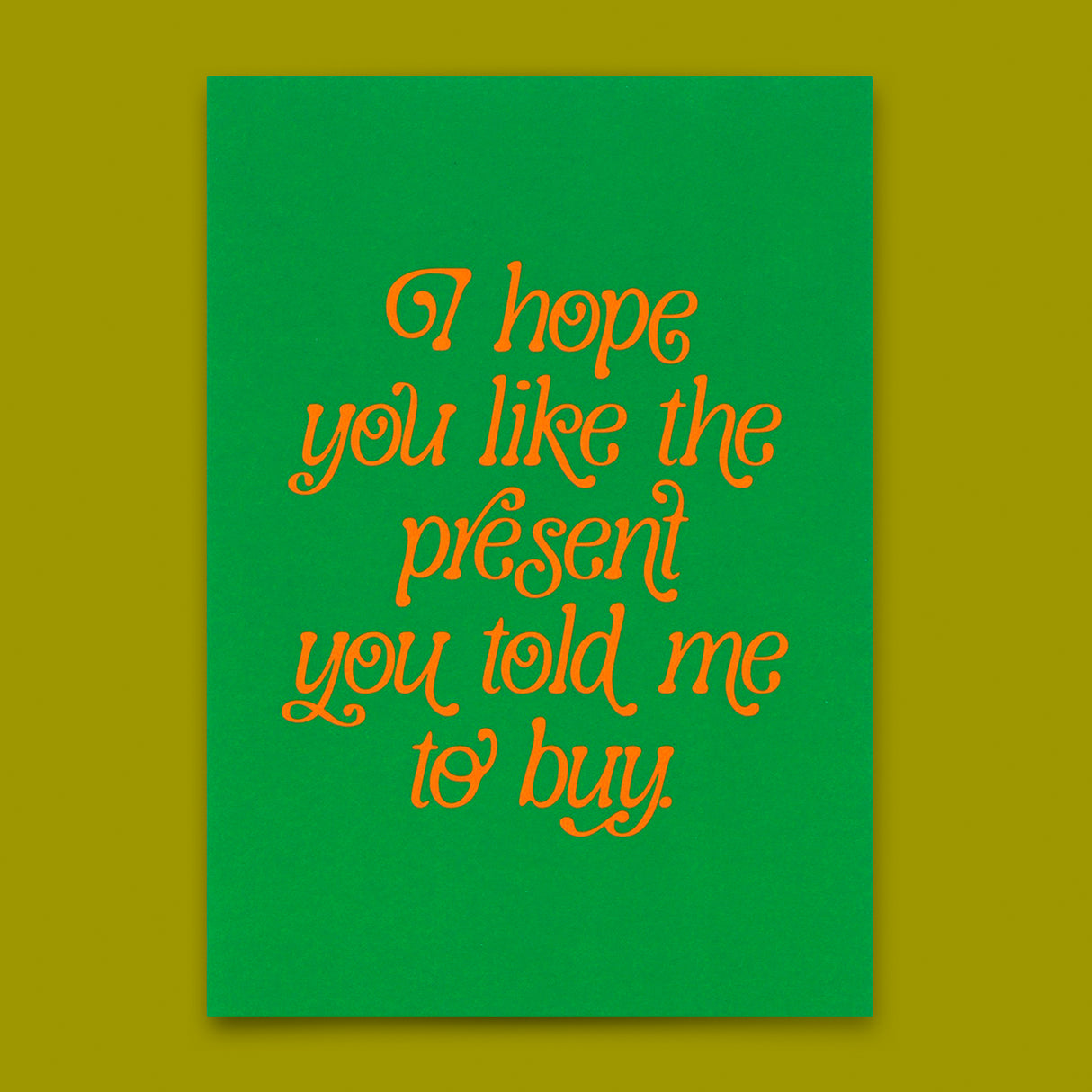 Deli Cards Postkarte "You like the present" | Besondere Karte zum Geburtstag