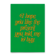 Deli Cards Postkarte "You like the present" | Besondere Karte zum Geburtstag