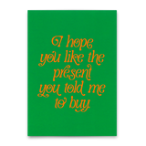 Deli Cards Postkarte "You like the present" | Besondere Karte zum Geburtstag