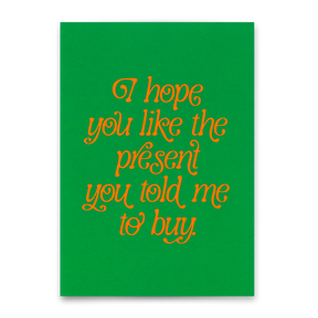 Deli Cards Postkarte "You like the present" | Besondere Karte zum Geburtstag