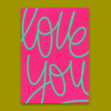 Deli Cards Postkarte "Love you Swing" | Besondere Karte für Verliebte