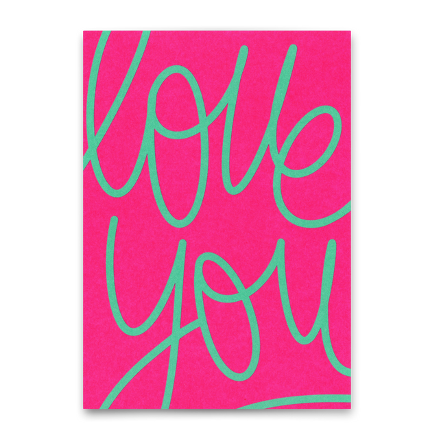 Deli Cards Postkarte "Love you Swing" | Besondere Karte für Verliebte