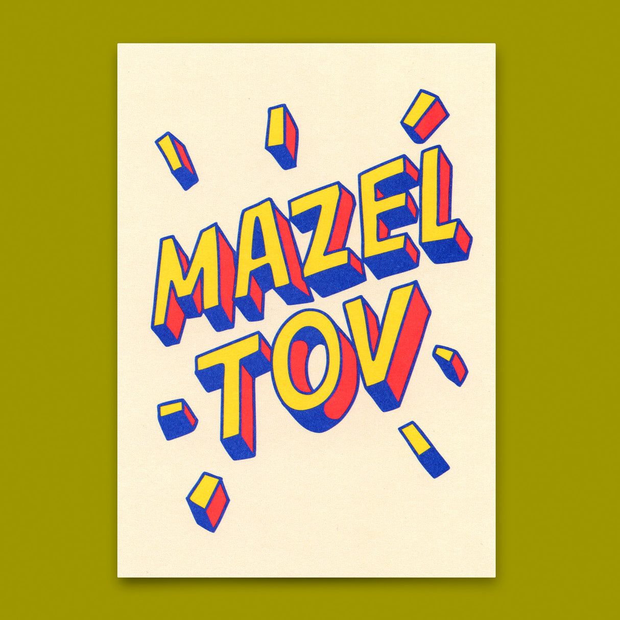 Deli Cards Postkarte "Mazel Tov" | Besondere Karte für jeden Anlass