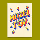 Deli Cards Postkarte "Mazel Tov" | Besondere Karte für jeden Anlass