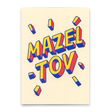Deli Cards Postkarte "Mazel Tov" | Besondere Karte für jeden Anlass