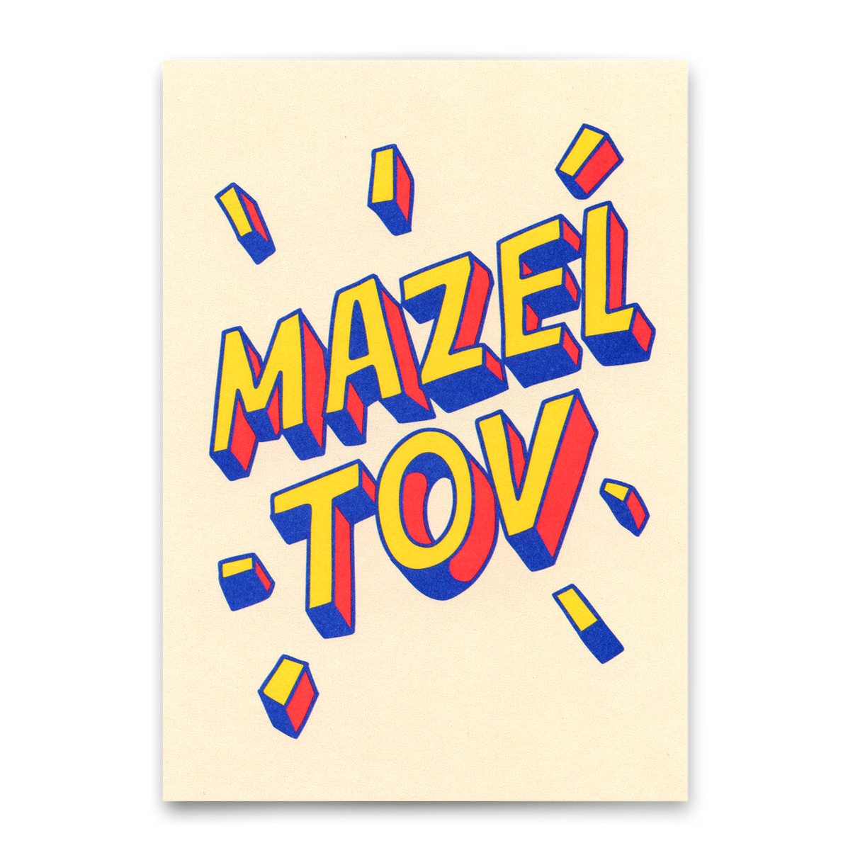 Deli Cards Postkarte "Mazel Tov" | Besondere Karte für jeden Anlass