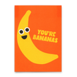 Deli Cards Postkarte "You're Bananas" | Lustige Karte mit Spruch