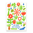 Deli Cards Postkarte "No Rain, No Flowers" | Besondere Karte mit Spruch