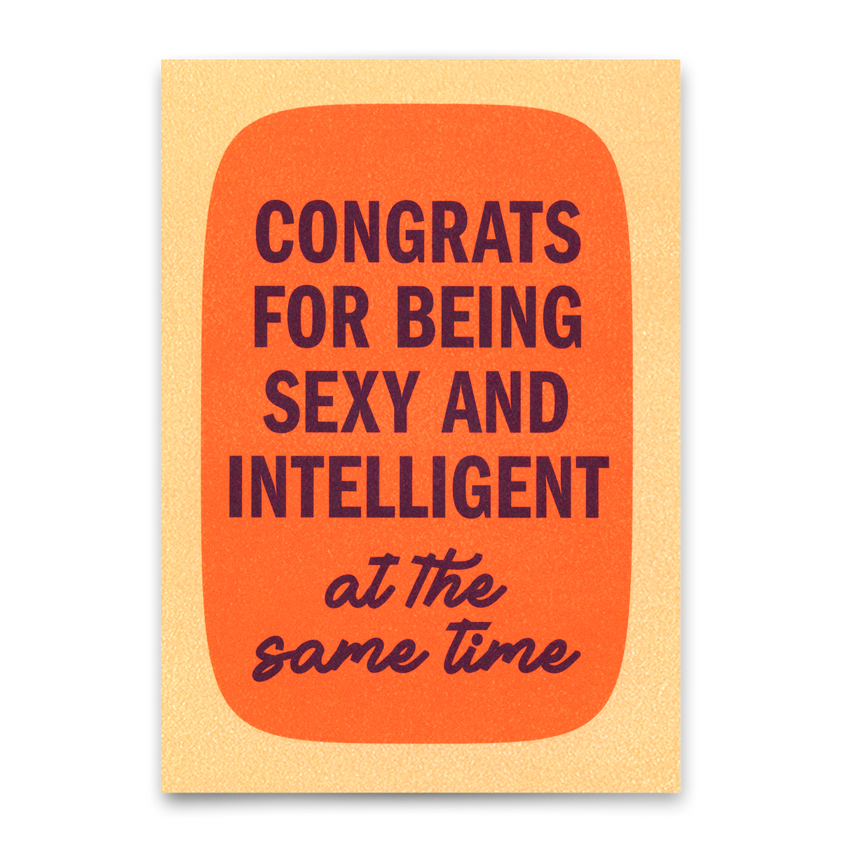 Deli Cards Postkarte "Sexy and intelligent Retro" | Lustige Karte mit Spruch