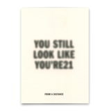 Deli Cards Postkarte "From a Distance Blurred" | Lustige Karte zum Geburtstag