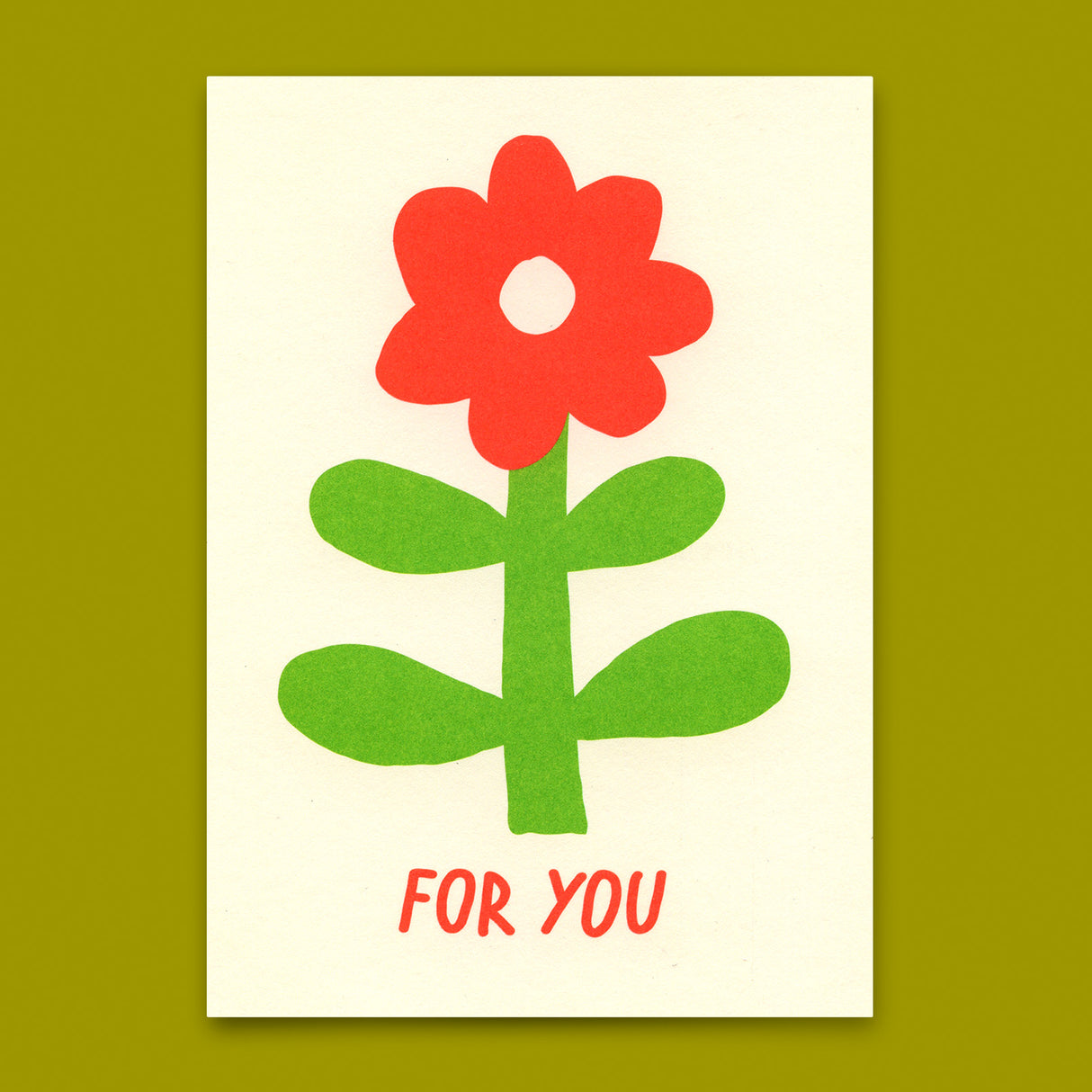 Deli Cards Postkarte "For you Flower" | Schöne Karte für jeden Anlass