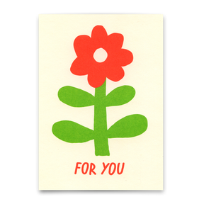 Deli Cards Postkarte "For you Flower" | Schöne Karte für jeden Anlass